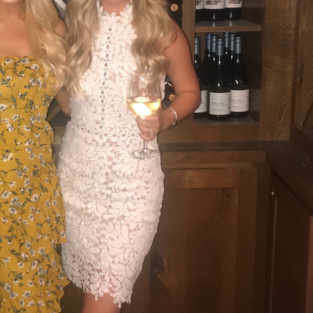 Vici Lace Halter Dress